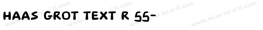 Haas Grot Text R 55字体转换
